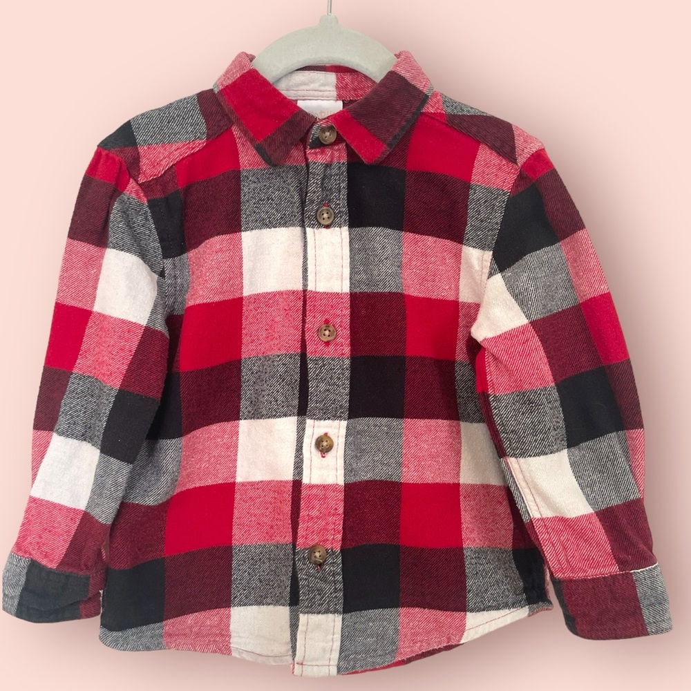 *** FLANNEL BABY BOY SHIRT *** Size 2T *